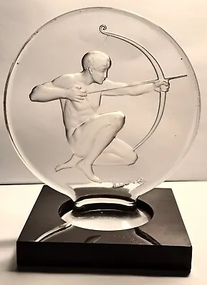 Original Lalique Archer Mascot Car Auto Hood Ornament 1926 Vintage • $3195