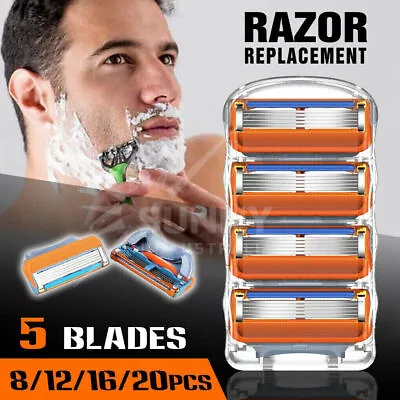 Up To 20x Replacement Blades For Gillette Fusion Razor Shaver Shaving Trimmer • $11.79