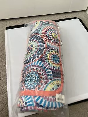 Vera Bradley Picnic Blanket Portable 67”x50” Sunny Medallion Carry Handle Roll • $44.99