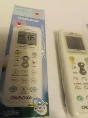 CHUNGHOP K-1028E Universal Air-conditioner Remote Controller Used  • $8