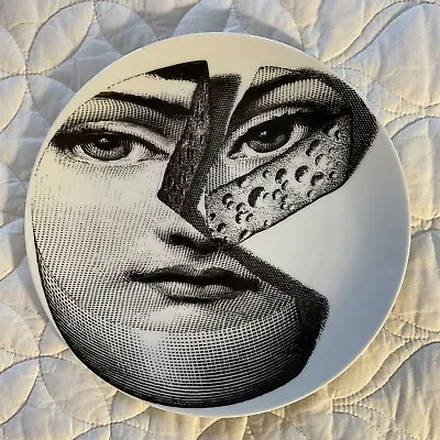 Fornasetti Milano Vintage Porcelain Dinner / Wall Plate #106 Cheese • $165