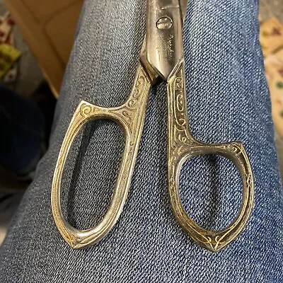 Vintage Eversharp Forged Steel Scissors With Ornate Handles  • $5