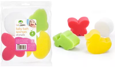 8 Pack Baby Soft Bath Sponge Gentle Soft Absorbent For Newborn Child Infant 0+ • £6.69