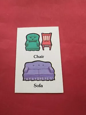 Mystery Mansion Board Game 1984 REPLACEMENT CHAIR SOFA SEARCH CARD *73S • $7