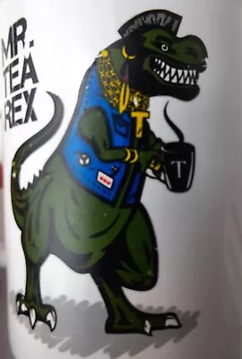 T-REX Coffee Mug Vintage Mr. Tea  Dinosaur Coffee Mug A-TEAM /Mr. T  • £16.41