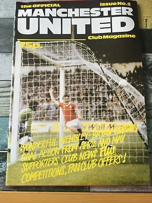 £6 • Buy The Official Manchester United Club Magazine # 2 1983  SECOND ISSUE