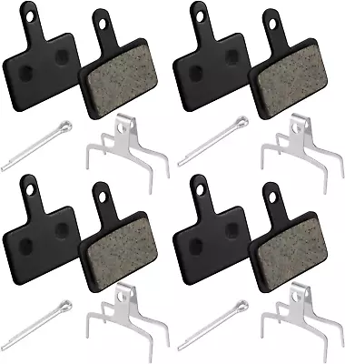 4 Pairs Bike Brake Pads Resin Semi-Metal Bicycle Disc Brake Pads Replacement Fo • $12.86