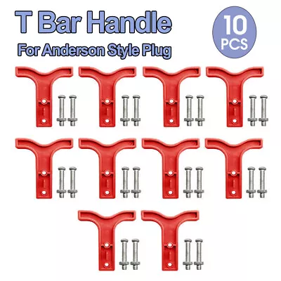 10x Red T Bar Handle For Anderson Style Plug Connectors Tool 50AMP 12-24v 6AWG • $10.15