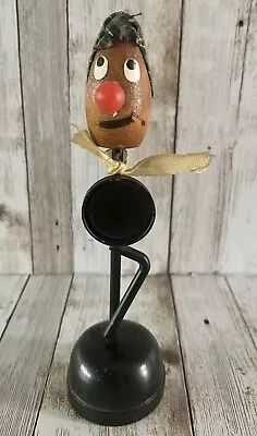 Vintage Barware Magnetic Metal Bottle Opener Holder NO Guitar Smoking Man Japan • $10.75