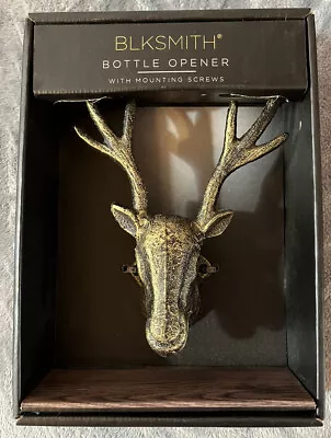 BLKSMITH Bottle Opener NIB Cast Iron Bronze Finish Elk/Deer Head • $20