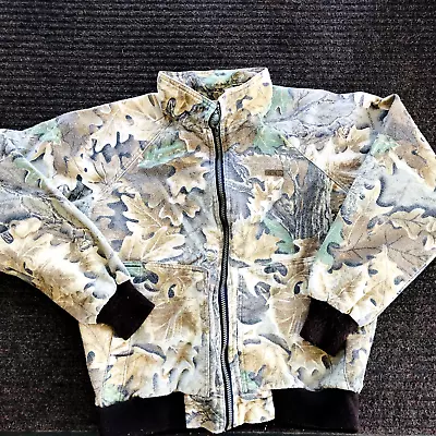 Vintage Woolrich Camoflague Cotton Hunting Outdoor Jacket Boy's Size M • $9.99