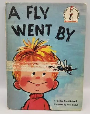 A Fly Went By / Vintage 1958 Kids Book / Dr. Seuss Beginner Reader Insects Bugs • $20.70