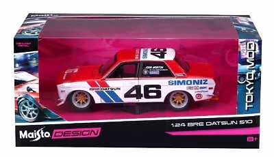 Maisto Design Tokyo Mod 1/24 BRE Datsun 510 John Morton Simoniz JDM 1600 Rally • $50