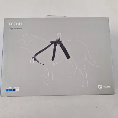 GoPro Fetch Dog Harness ADOGM-001 - Black *A-GRADE* - FREE SHIPPING • $39