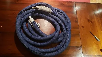 $98 • Buy 35' Central Vacuum Hose 120V Pigtail W New Blue Sock, Handle / Refurb / Used