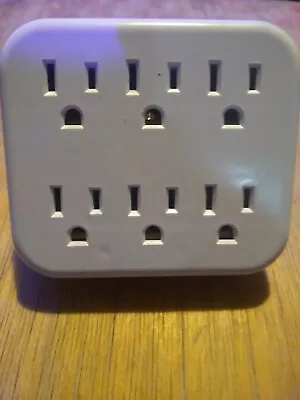 6 Outlet AC Wall Plug Power Splitter Tap 6-Way Electrical Socket Adapter Cover • $3.99