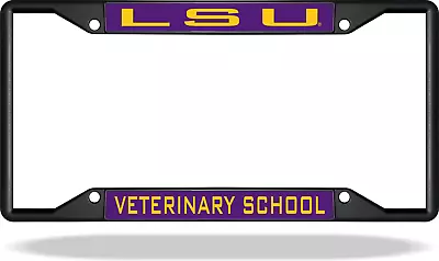 Louisiana State LSU VETERINARY Black License Plate Frame • $24.83