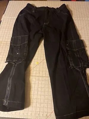 MACGEAR Black Cargo Size 38 Hot Topic Pants Zippers Every Where • $399.99