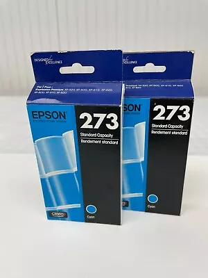 2pc/set Genuine Epson 273 Cyan Ink Cartridges XP-520 XP-600 XP-620 XP-800 • $9.98