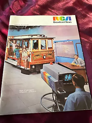 RCA Broadcast News Magazine June 1970 KRON San Francisco • $16.75