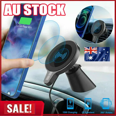 $26.66 • Buy Magnetic Wireless Car Charger Mount Holder For IPhone 12/12 Pro Max Mini Magsafe