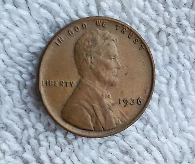 1936 (P) Lincoln Wheat Cent Penny ~ Very Fine (VF) ✨ • $3.69