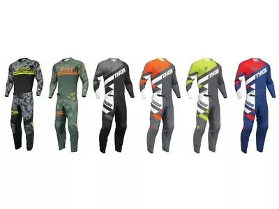 Thor MX Sector Digi Camo / Checker Jersey & Pant Combo Set ATV Riding Gear '24 • $102.90