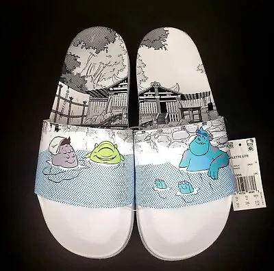 Adidas Disney Pixar Monsters Inc Mike Sully Size 10 Men's Slides NWOB • $34.97
