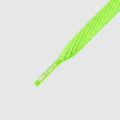 Laces Flat Neon Green Mr Lacy Smallies High Quality Shoelaces 90cm • £9.48