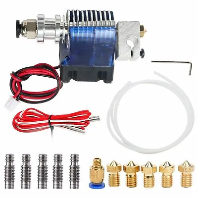 All Metal V6 J-Head Hotend Full Kit 5 Pcs Extruder Brass Print Head 5Pcs V6 • $9