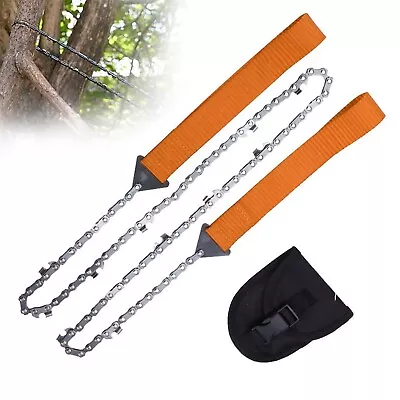 Poket Chainsaw Hand Saw 24 Inch Rope High Reach Limb Camping Folding Survival • $9.52