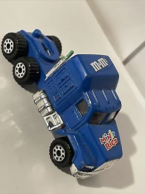 VTG. Mini Rigs Blue Semi Truck Cab Tractor W Mars Candy M&Ms Logo NICE COND 1:64 • $10