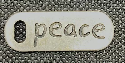 Vintage 1960's Metal PEACE Pendant - Retro Hippie • $7.95