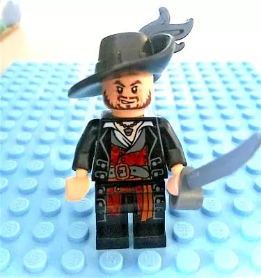 LEGO Hector Barbossa Minifigure Musketeer Sword Pirates Of The Caribbean RARE!! • $32.95
