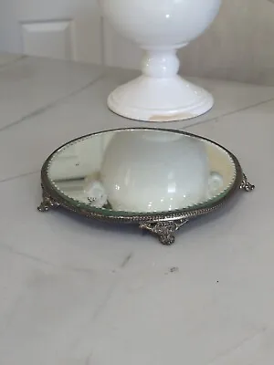 Antique Plateau Bevelled Edged Mirror Vanity Tray 10  S Foted • $130