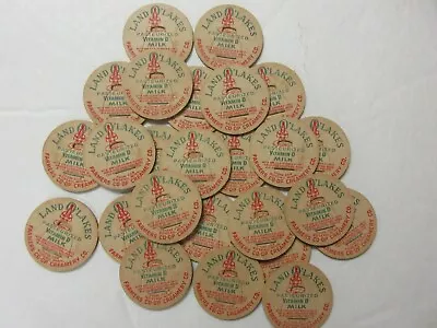 25 = Old Milk Bottle Caps = Land O Lakes = Never Used = Nice • $6.99