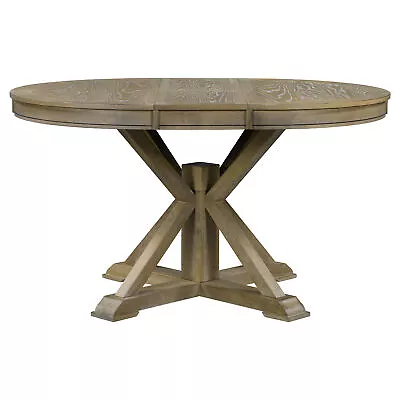   Extendable Dining Room Table Dining Table For 6 With Oval Table Top 12  Leaf   • $416.30