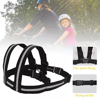 Kid Safety Motorcycle Seat Harness Strap Support Belt Protective Gear Adjustable • $11.82