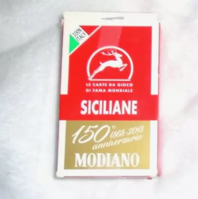 NEW Modiano SICILIANE Sicilian Italian Playing Cards 150th Anniversary Set • $17.95