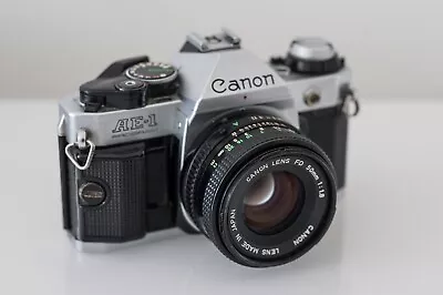 Canon AE-1 Program | 35mm Film Camera With Canon 50mm F/1.8 Lens SLR • £94