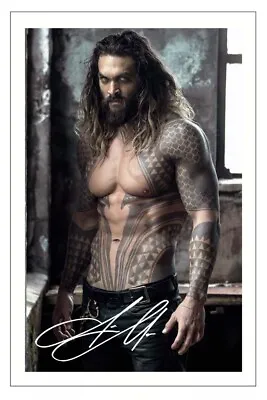 JASON MOMOA Signed Autograph PHOTO Gift Signature Print AQUAMAN Game Of Thrones • £3.79