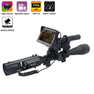 £136.80 • Buy Digital Infrared Hunting Camera Rifle Scope + Flashlight 200-400M Visual Range