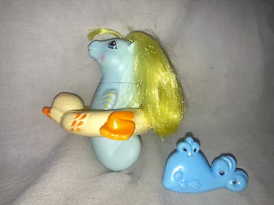 My Little Pony G1 Baby Seapony Tiny Bubbles 84 Vintage W Float And Brush • $44.99