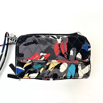 VERA BRADLEY All In One Crossbody Wallet Phone *Splash Floral* Excellent • $22