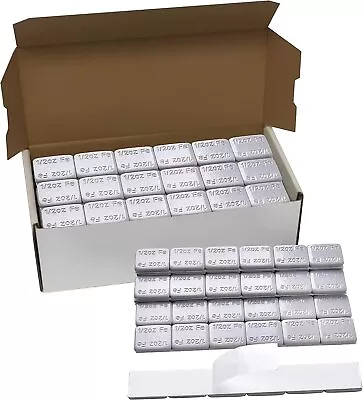 1 BOX 1/2 OZ Gray Wheel Weights STICK-ON Adhesive Tape 9 LBS LEAD-FREE 288 PCS • $23.19