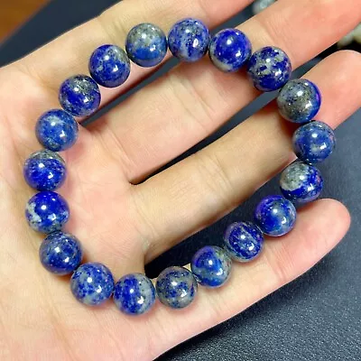 Genuine Lapis Lazuli Bracelet For Women Stone Beads Bracelets Jewelry 10mm 7.5'' • $1