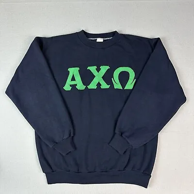 Vintage Alpha Chi Omega Sweater Adult Medium Russel Athletic Pullover 70s • $89.95