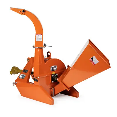 Titan Attachments 3 Point PTO Driven 4 X 10  Wood Chipper Shredder Mulcher • $2599.99