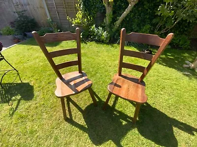 2 Good Solid Heavy Kitchen Farmhouse-style Chairs. Buyer Collects. • £2