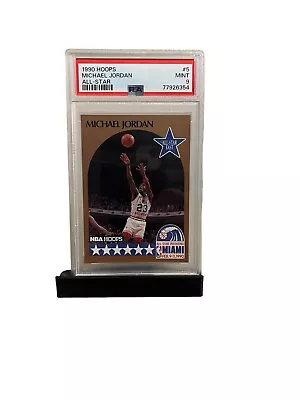 1990 NBA HOOPS  All-STAR #5  Michael Jordan  BULLS  HOF  PSA 9 MINT • $10